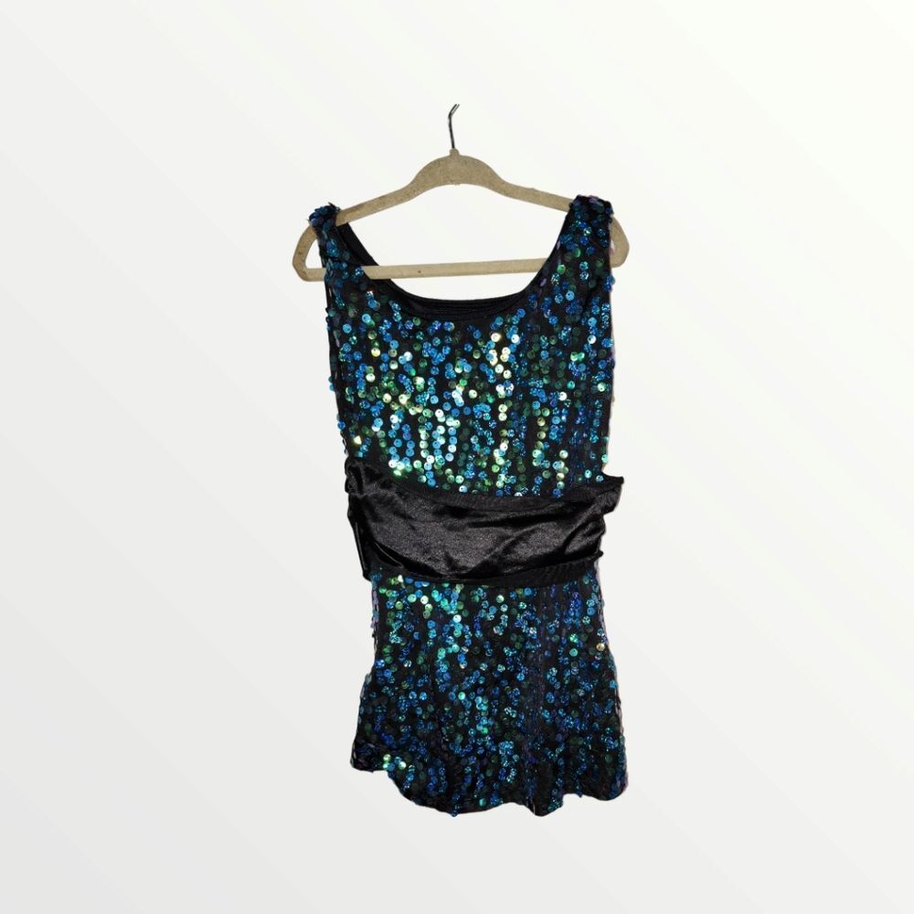 Weissman Style 5506 Dance Ballet Costume Blue top LC Large